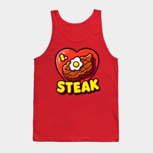 i love steak Tank Top